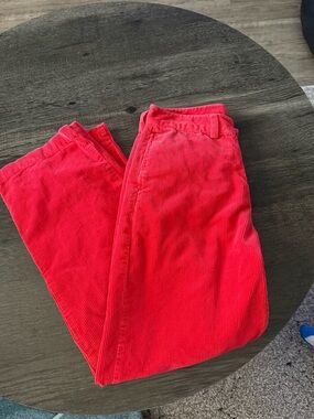 Vineyard Vines Kids Bright Red Corduroy Pants